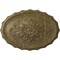 Ekena Millwork Oxford Ceiling Medallion, Hand-Painted Mississippi Mud Crackle, 16 7/8"W x 11 3/4"H x 1 1/2"P CM16OXMMC - alternate 1